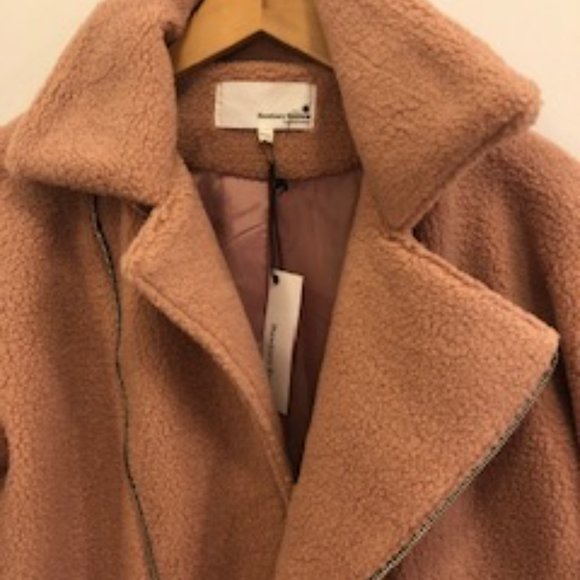 Newbury Kustom Blush Sherpa Moto Jacket -  Small - Picture 5 of 6